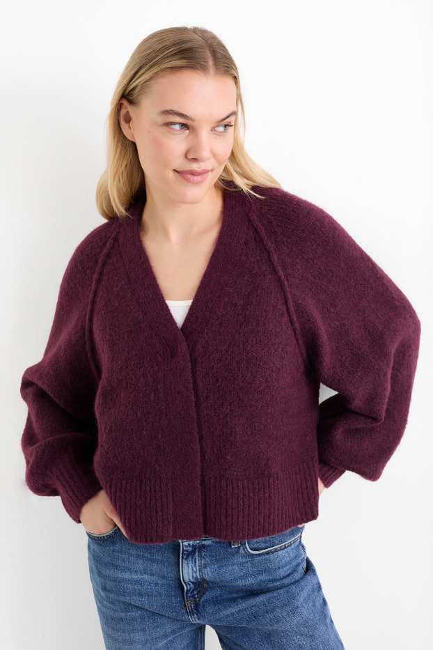 Femmes - Gilet en maille - violet