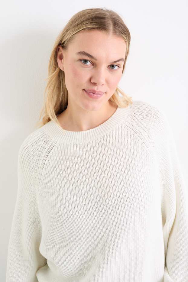 Femmes - Pull - blanc crème