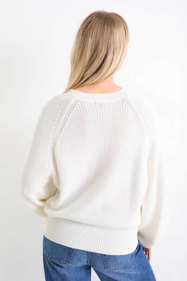 Femmes - Pull - blanc crème