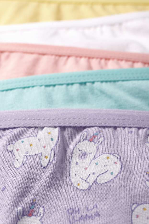 Kinder Mädchen - Multipack 10er - Alpaka - Slip - weiss
