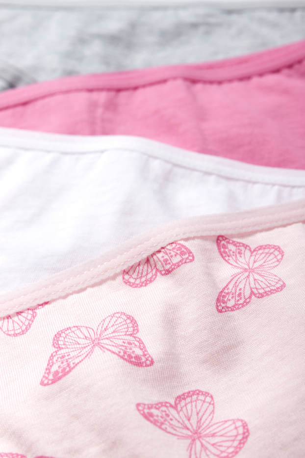 Kinder Mädchen - Multipack 8er - Schmetterling - Slip - pink
