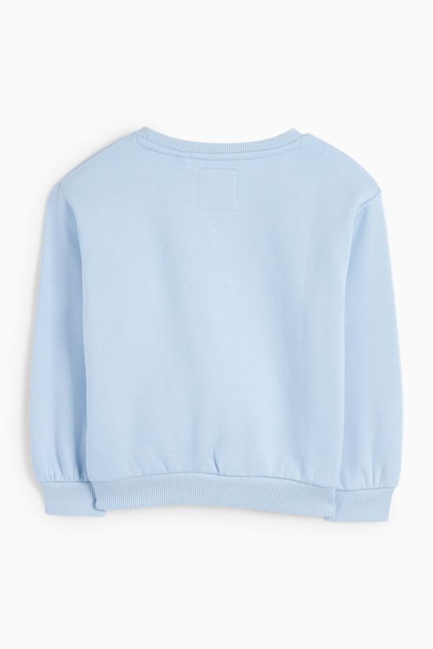 Nena - Minnie Mouse - dessuadora - efecte brillant - blau clar