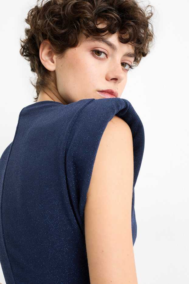 Dona - Vestit ajustat - brillant - blau fosc