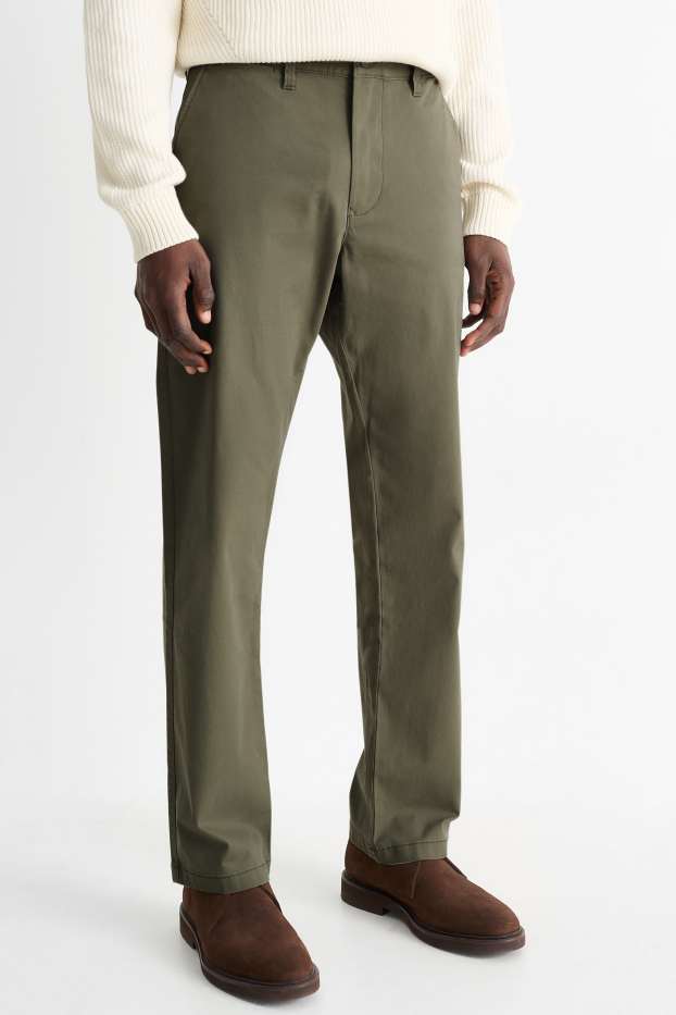 Hommes - Chino - regular fit - vert