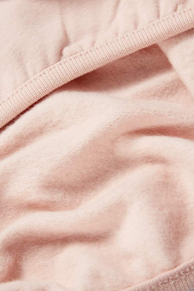 Niemowlęta dziewczynki - Panda - niemowlęca bluza dresowa - jasnoróżowy