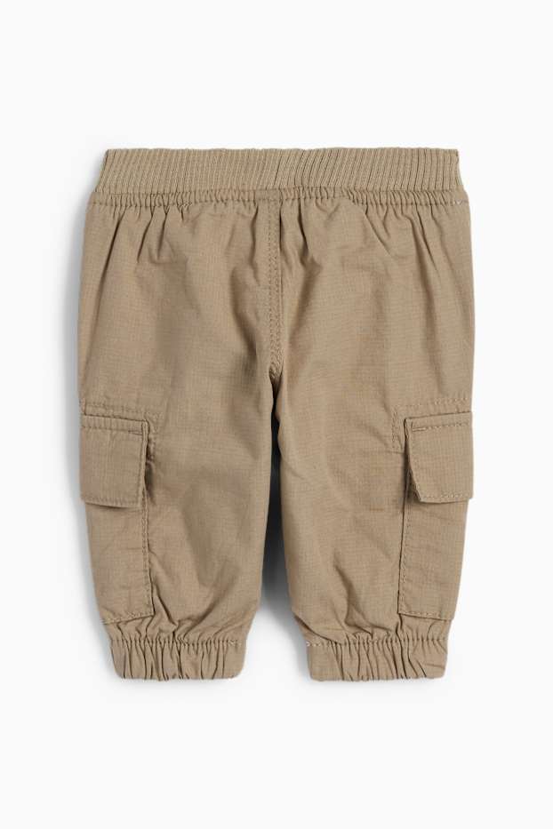 Bébés garçons - Pantalon cargo chaud pour bébé - beige