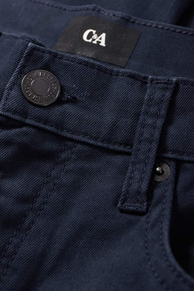 Hommes - Pantalon - regular fit - bleu foncé