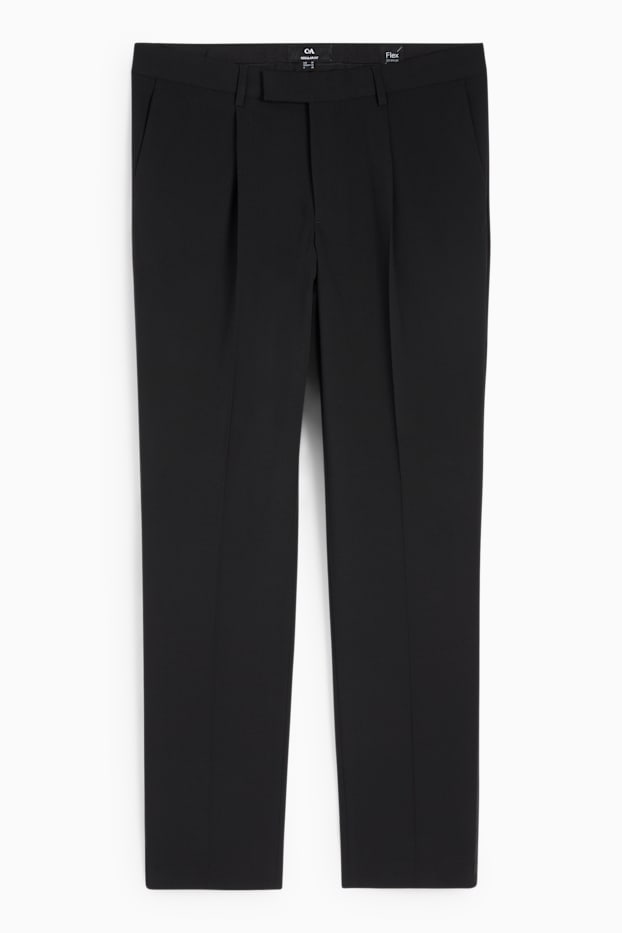 Hommes - Pantalon de smoking - regular fit - Flex - LYCRA® - noir