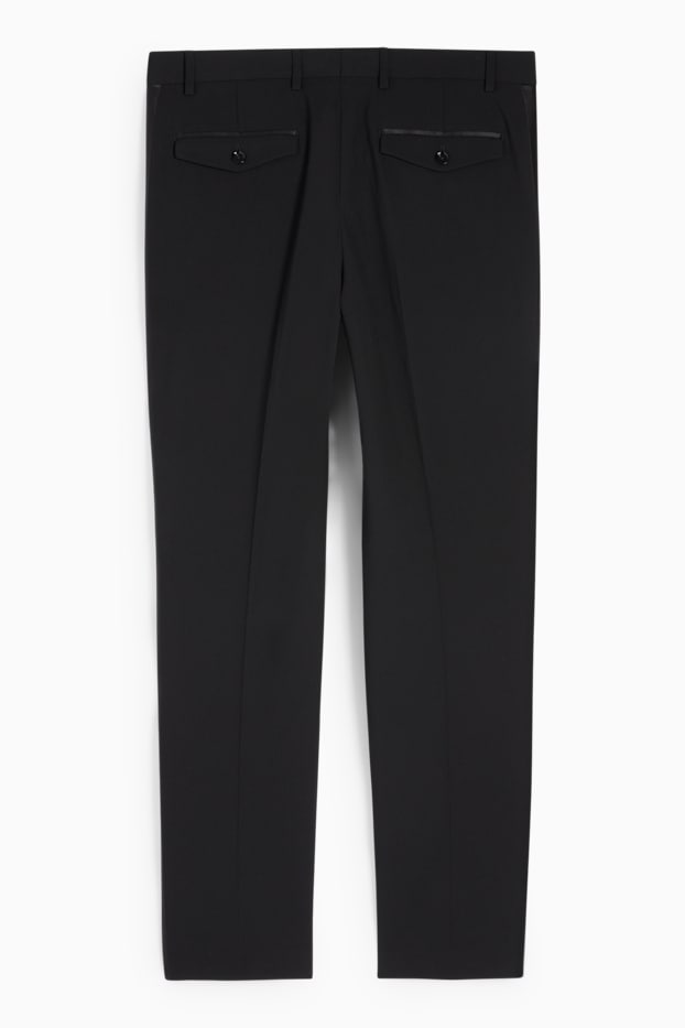 Hommes - Pantalon de smoking - regular fit - Flex - LYCRA® - noir