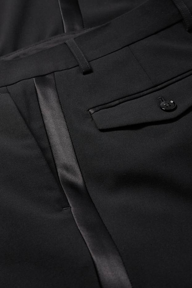 Hommes - Pantalon de smoking - regular fit - Flex - LYCRA® - noir