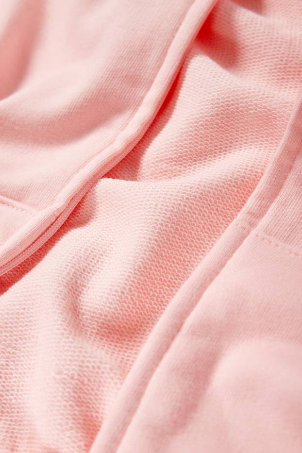 Kinder Mädchen - Herz - Sweatjacke mit Kapuze - rosa