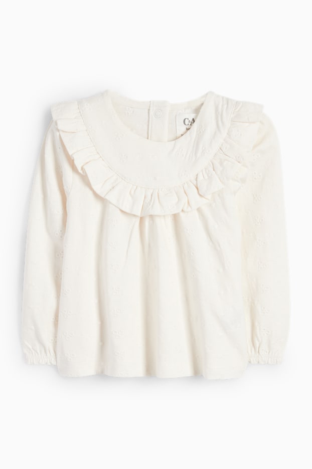 Baby Girls - Little bird - baby outfit - 3 piece - cremewhite