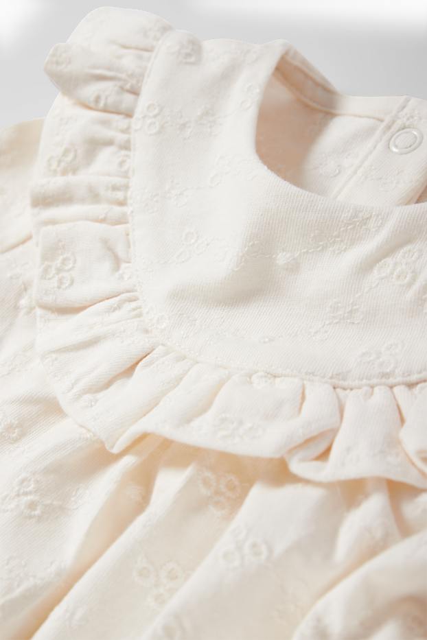 Baby Girls - Little bird - baby outfit - 3 piece - cremewhite