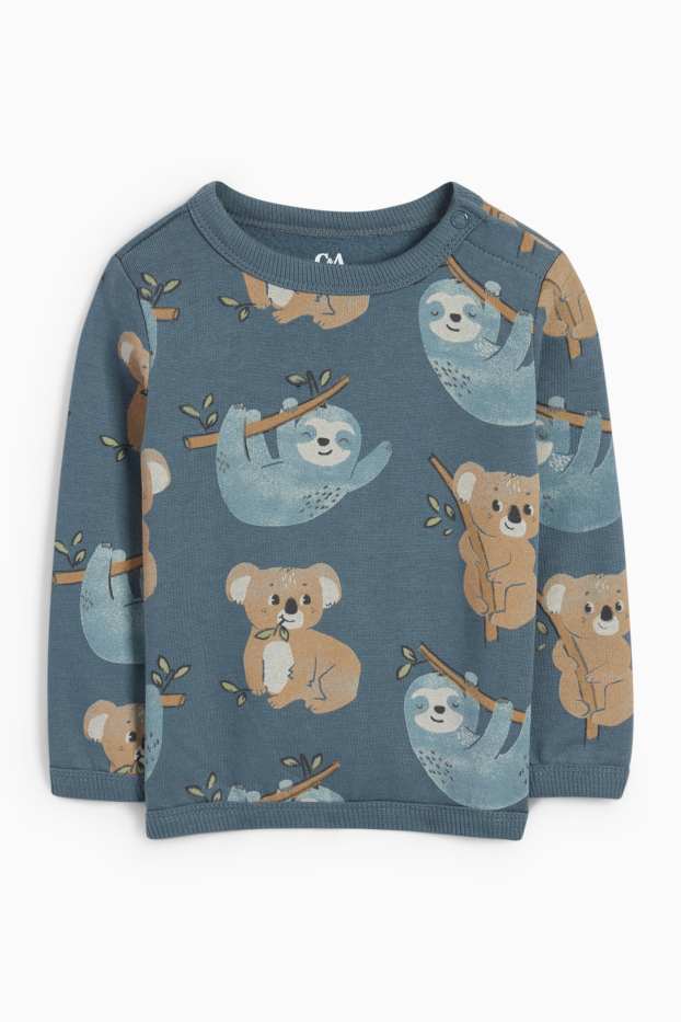 Baby Jungen - Koala und Faultier - Baby-Outfit - 2 teilig - petrol