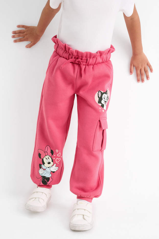 Kinder Mädchen - Minnie Maus - Cargo-Jogginghose - pink