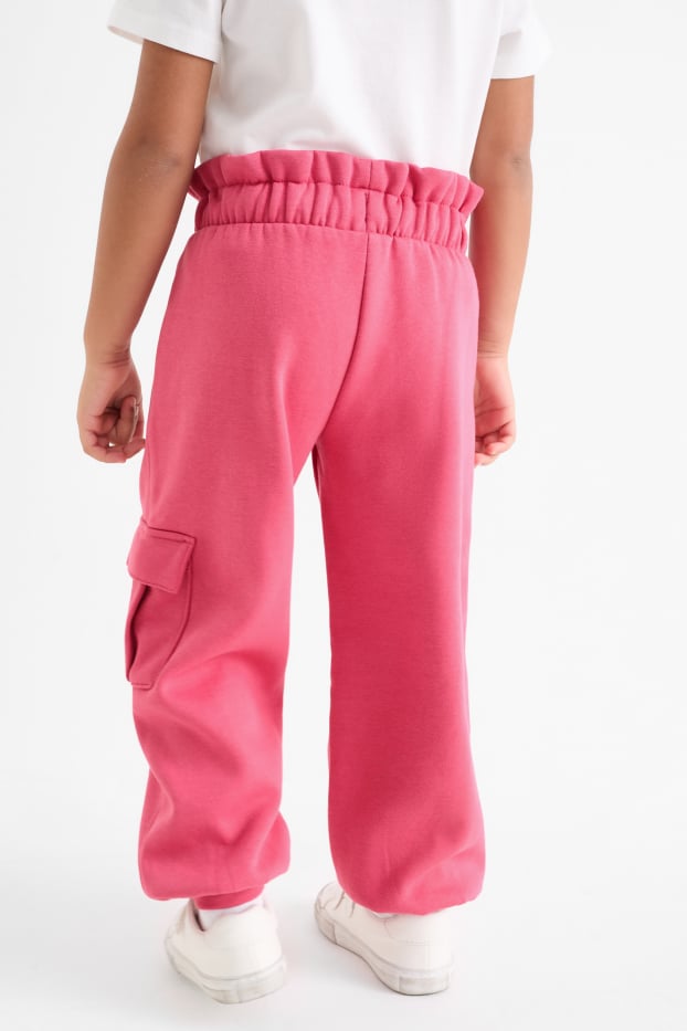 Kinder Mädchen - Minnie Maus - Cargo-Jogginghose - pink