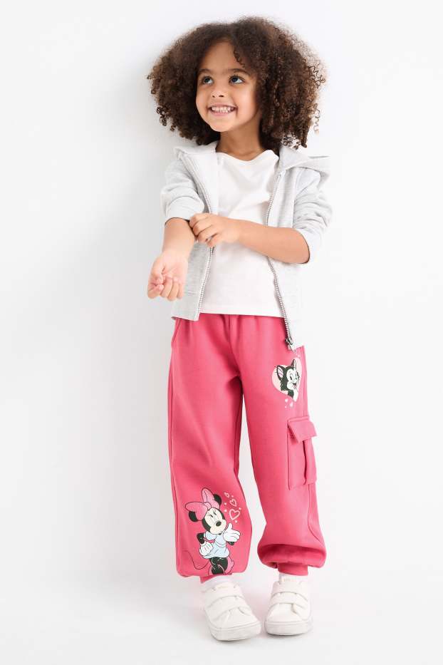 Kinder Mädchen - Minnie Maus - Cargo-Jogginghose - pink