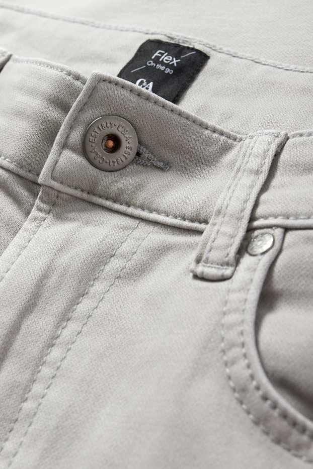 Men - Trousers - slim fit - Flex - LYCRA® - gray