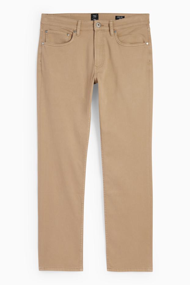 Herren - Hose - Slim Fit - Flex - LYCRA® - taupe