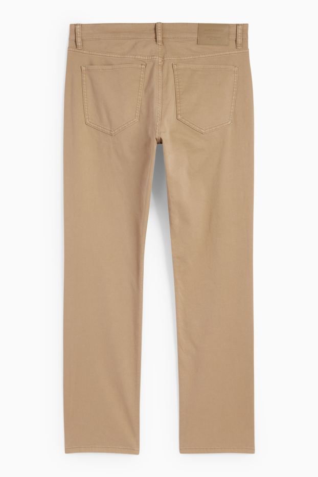 Herren - Hose - Slim Fit - Flex - LYCRA® - taupe