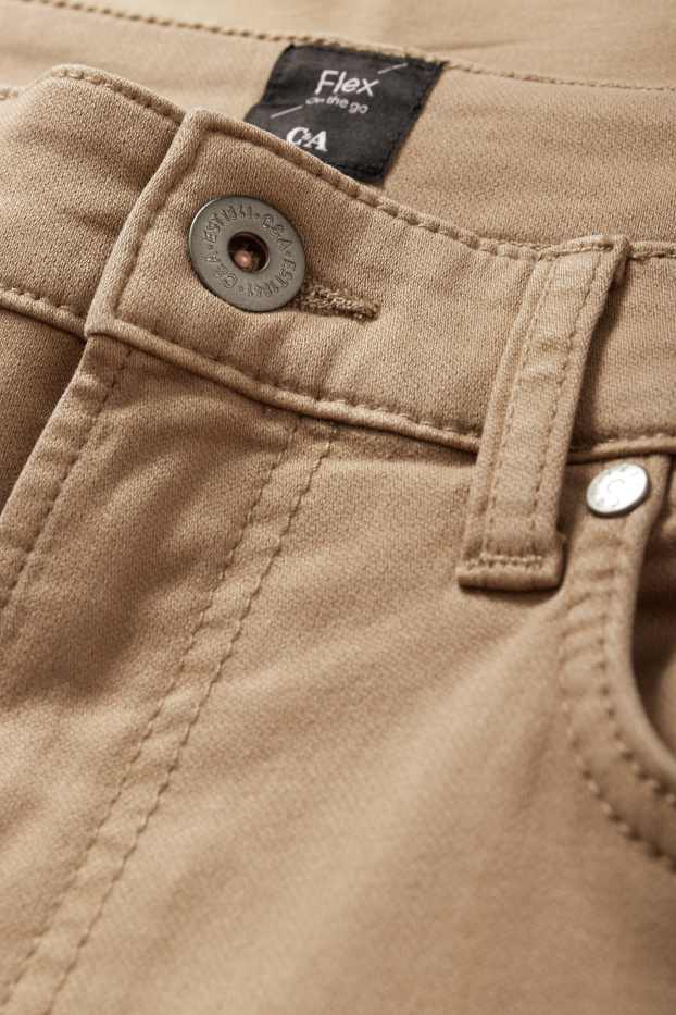 Herren - Hose - Slim Fit - Flex - LYCRA® - taupe