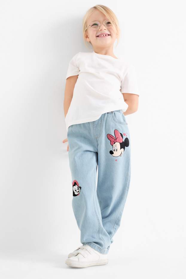 Bambine - Minnie - relaxed jeans - jeans azzurro