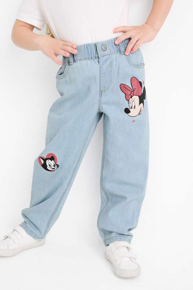 Bambine - Minnie - relaxed jeans - jeans azzurro