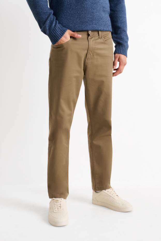 Heren - Broek - regular fit - kaki