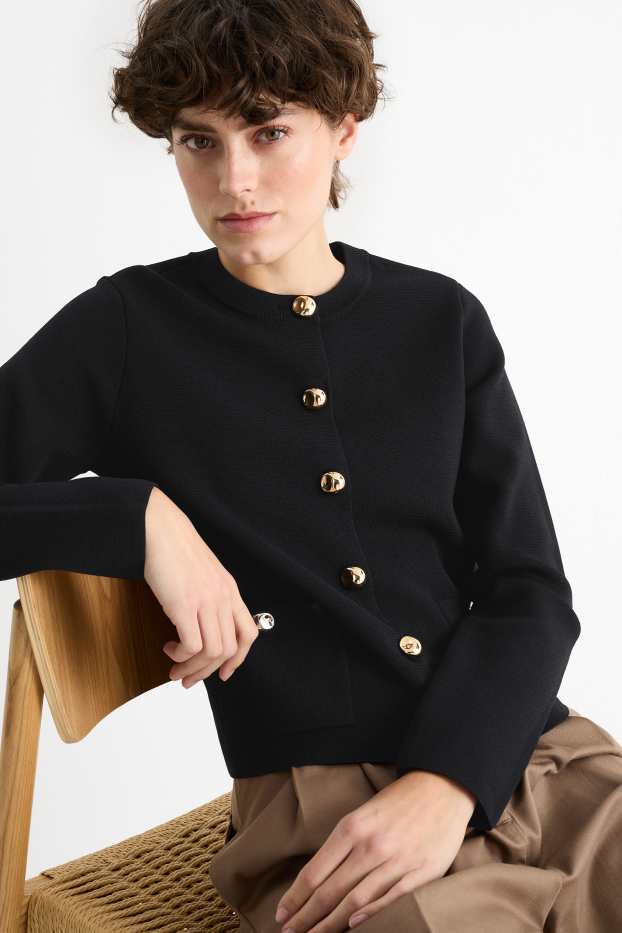 Femmes - Gilet de maille - noir