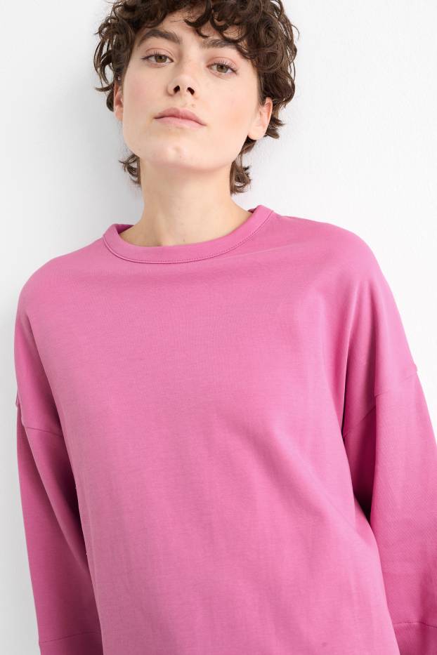 Women - Basic sweatshirt - violet