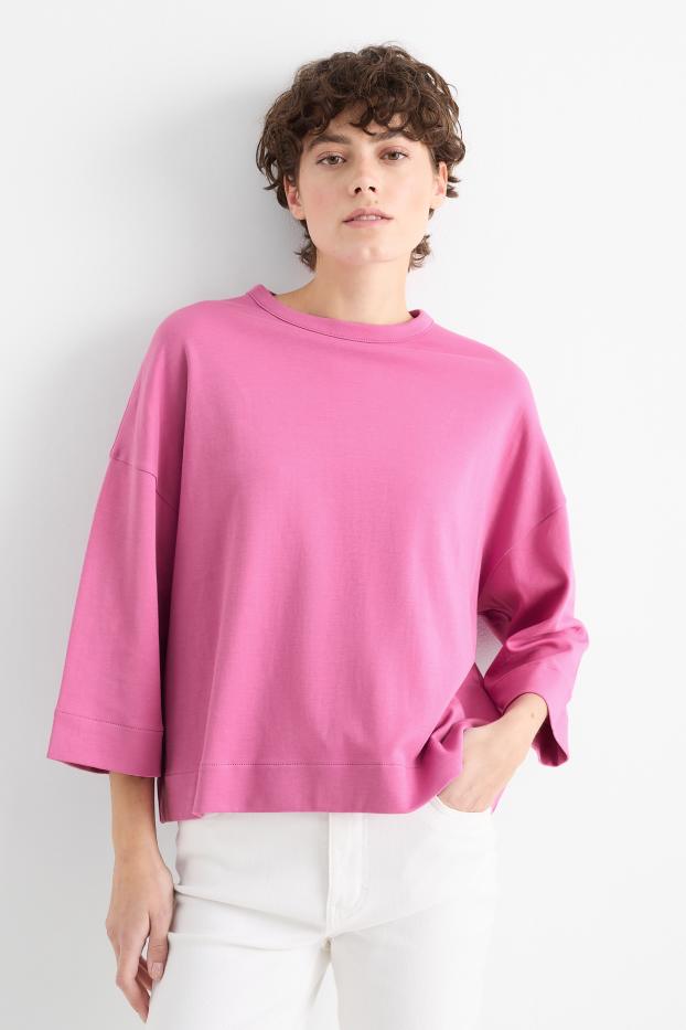 Women - Basic sweatshirt - violet