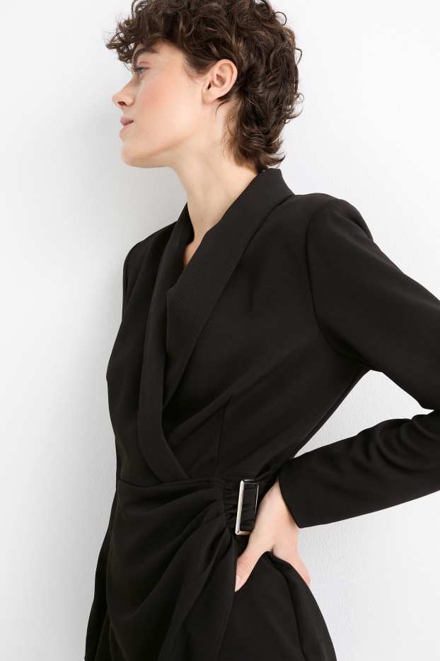 Femmes - Robe blazer - noir