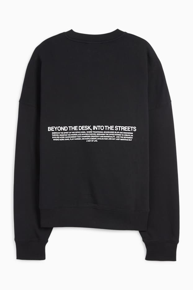 Men - Oversized sweatshirt - black