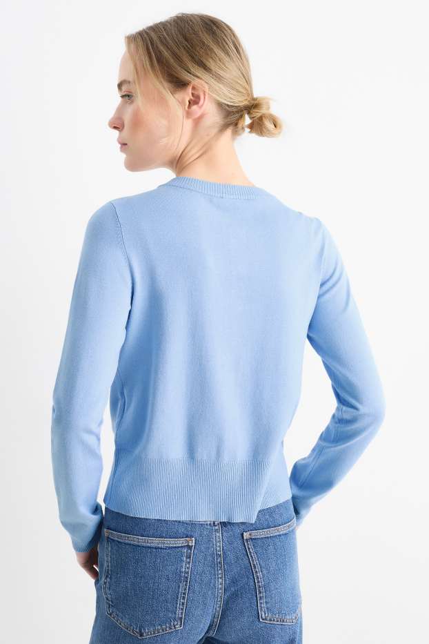 Women - Cardigan - light blue