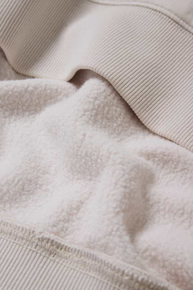 Hommes - Sweat oversize - blanc crème