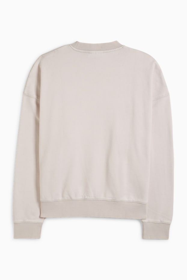 Hommes - Sweat oversize - blanc crème