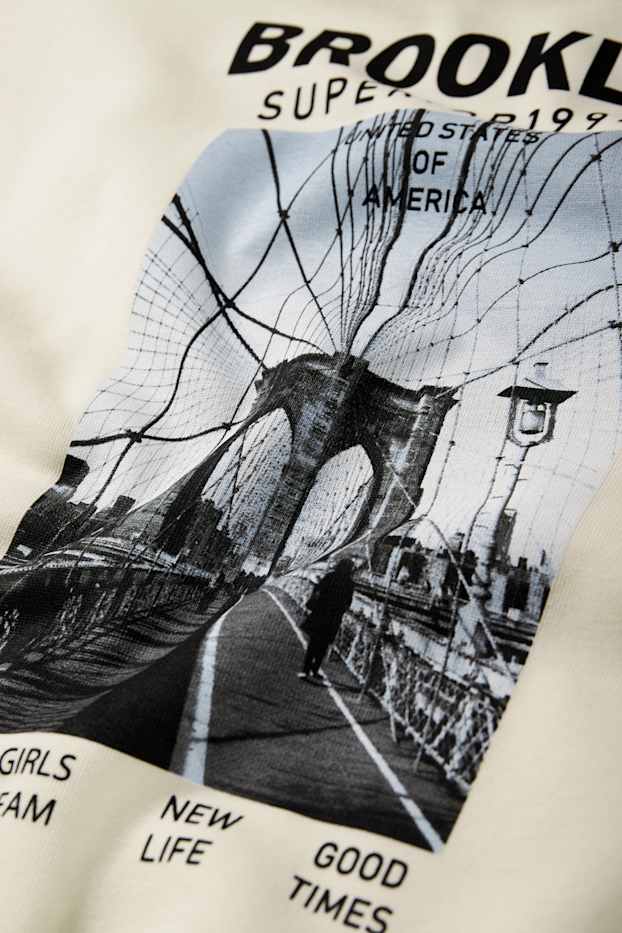 Kinder Mädchen - Brooklyn - Hoodie - cremeweiß