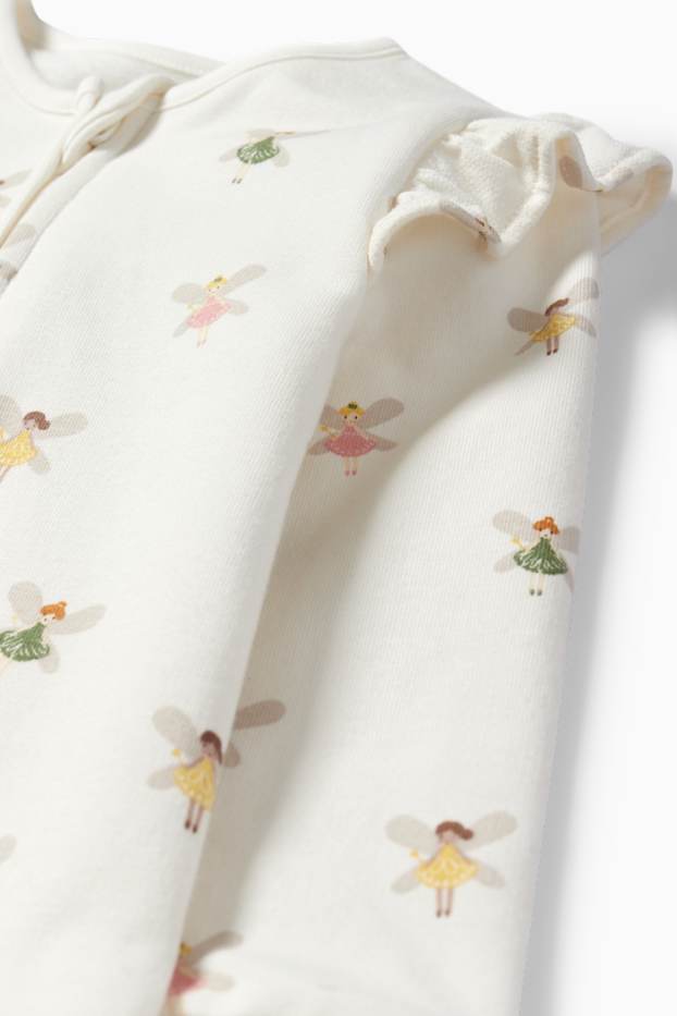 Baby: meisjes - Elfje - babypyjama - crème wit