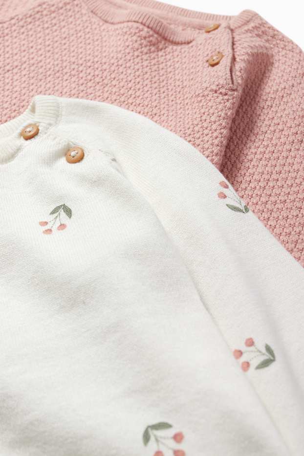 Neonate - Confezione da 2 - maglione per neonate - bianco