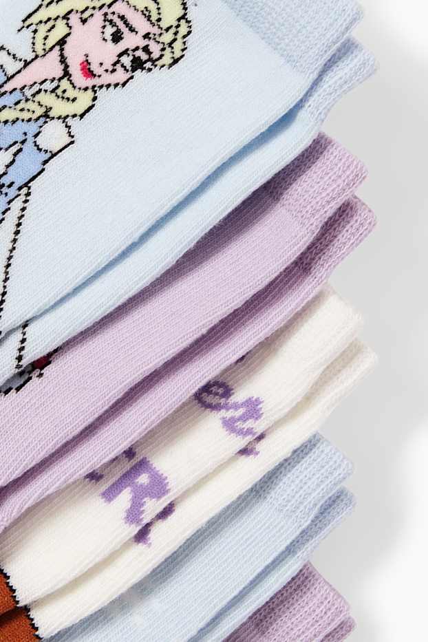 Children Girls - Multipack of 5 - Frozen - socks with motif - light blue