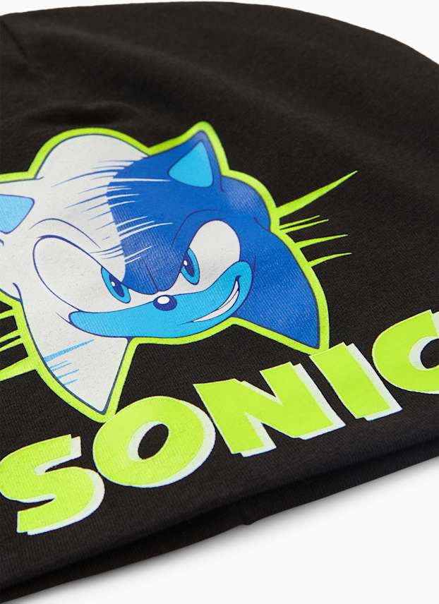 Kinderen: jongens - Sonic - beanie - zwart