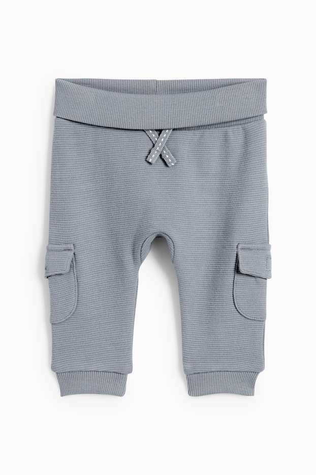 Baby Jungen - Dino - Baby-Outfit - 2 teilig - strukturiert - weiss