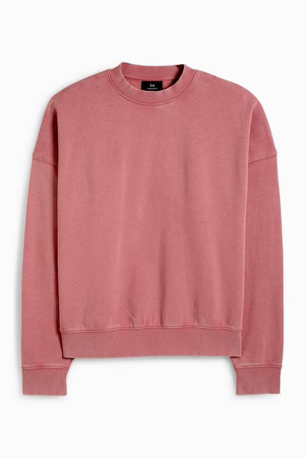 Home - Dessuadora oversized - rosa fosc