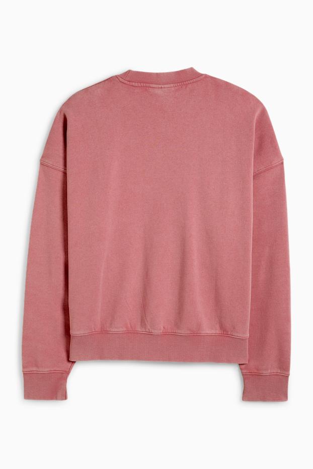 Home - Dessuadora oversized - rosa fosc