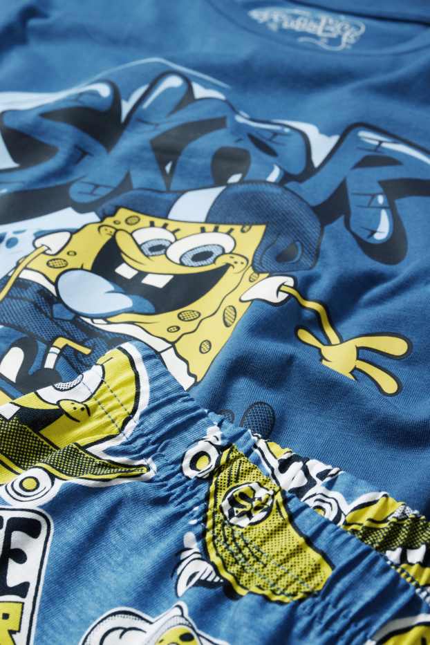 Copii - Băieți - SpongeBob Pantaloni Pătrați - pijama - 2 piese - albastru