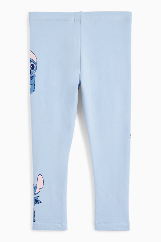 Bambine - Lilo & Stitch - leggings termici - blu