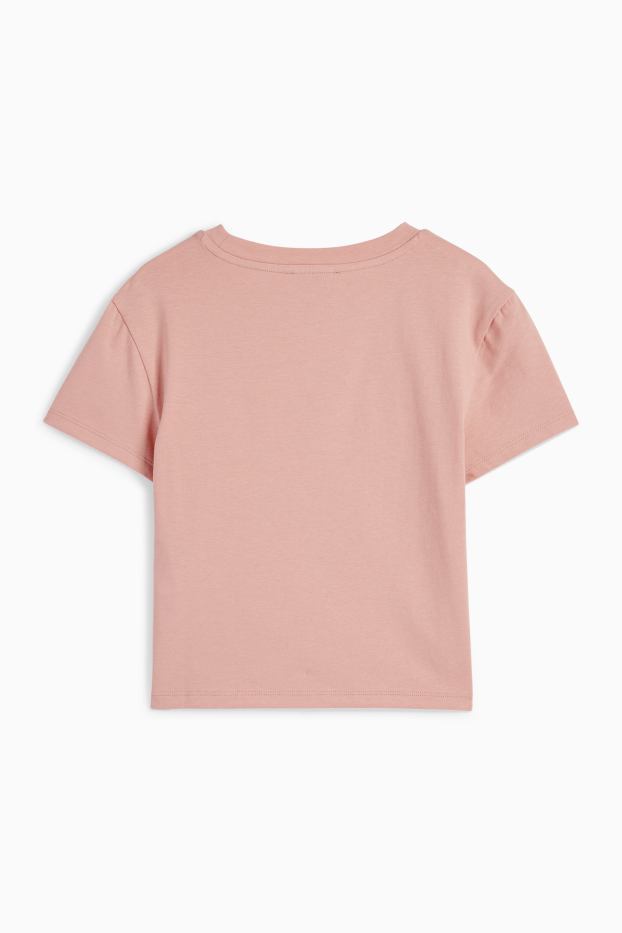 Dames - Kort T-shirt - roze