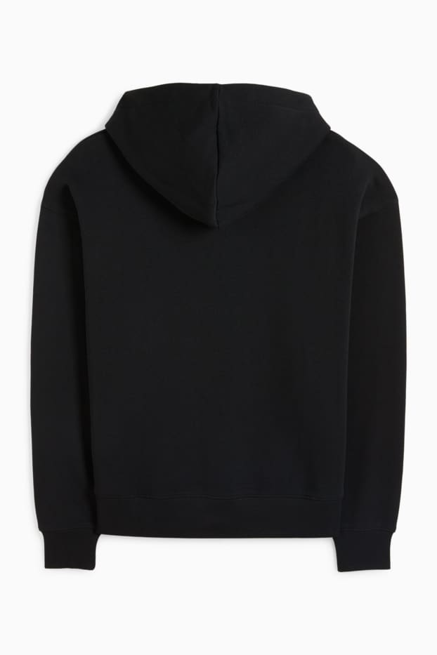 Hommes - Sweat à capuche oversize - noir