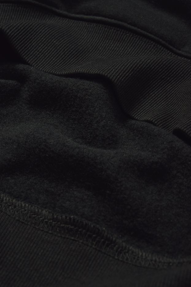 Hommes - Sweat à capuche oversize - noir