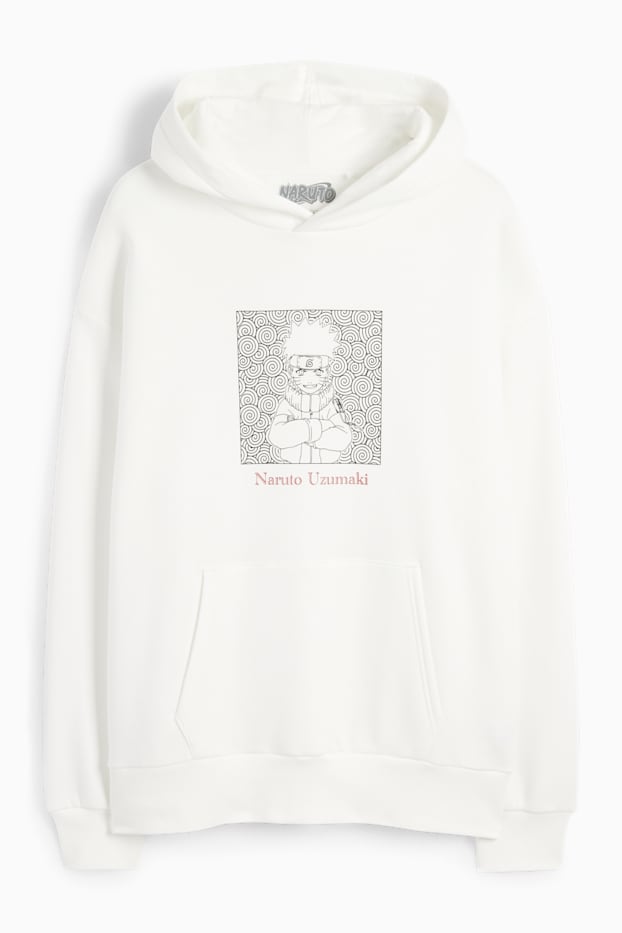 Men - Oversized hoodie - Naruto - cremewhite